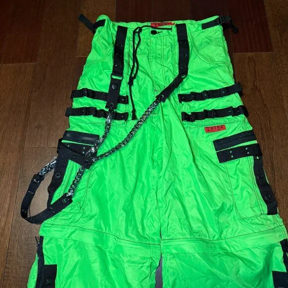 Tripp NYC Space Out Pant Neon Green Size Medium Brand New with Tags - Picture 4 of 12